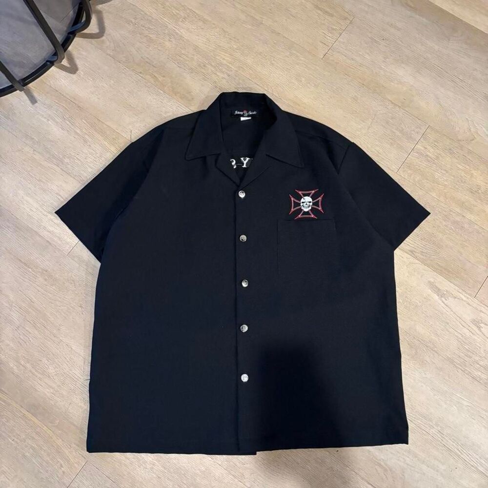By-johnny Men's Black Shirt